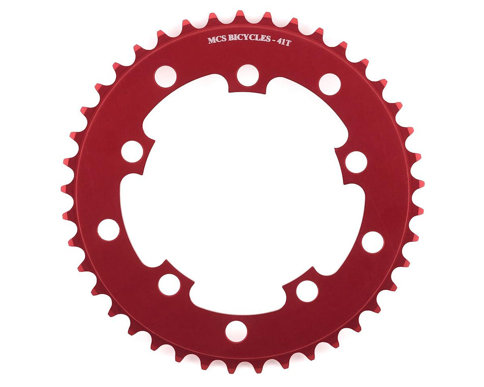 MCS 41t BMX Chainring - 110mm - 5-bolt - Red