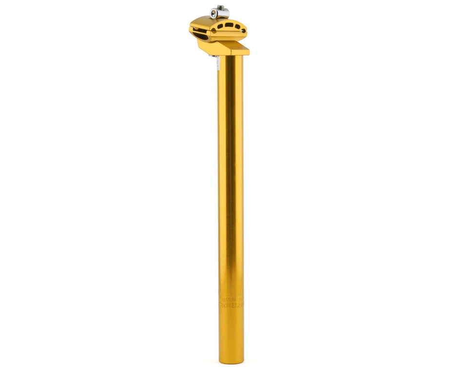 MCS 27.2mm Aluminum Micro Adjust Seatpost - 350mm - Gold