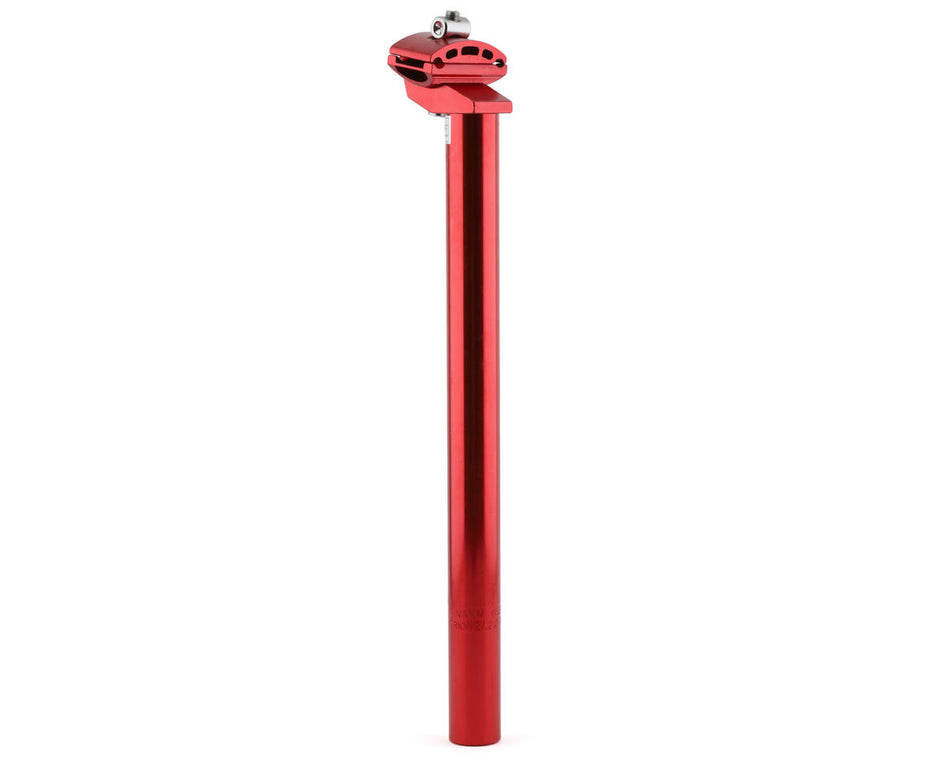 MCS 27.2mm Aluminum Micro Adjust Seatpost - 350mm - Red