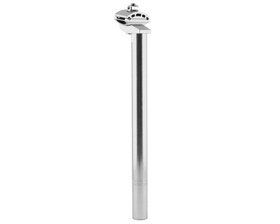 MCS 27.2mm Aluminum Micro Adjust Seatpost - 350mm - Polished Silver