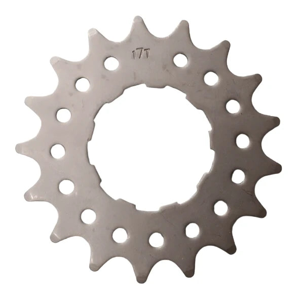 MCS Chromoly Cassette Cog - 3/32" - 17T - Gray Nickle