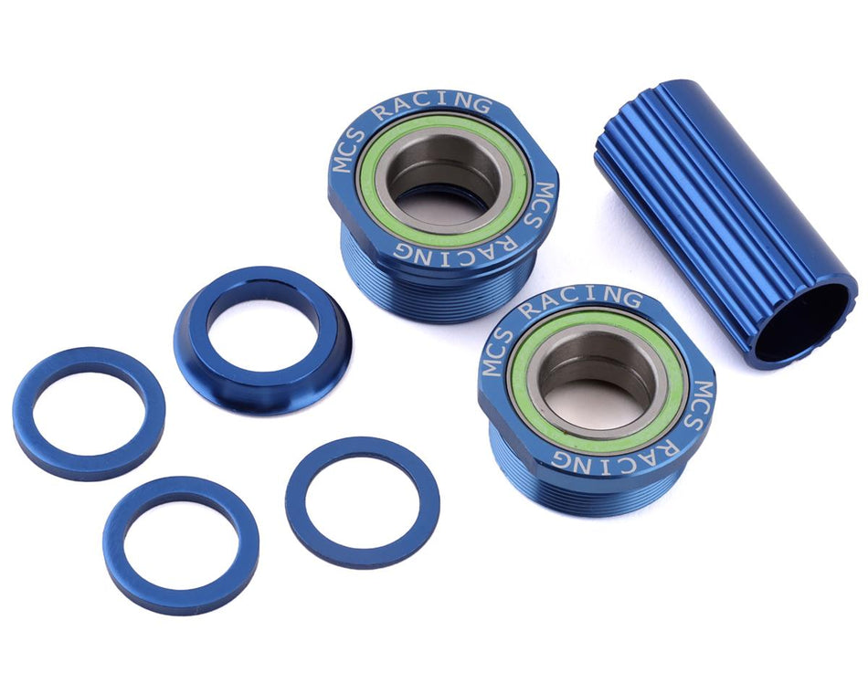 MCS 19mm Euro BMX Bottom Bracket Set - Blue