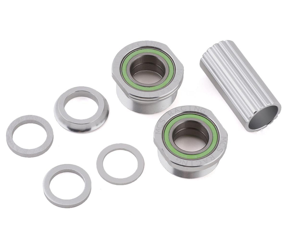 MCS 19mm Euro BMX Bottom Bracket Set - Silver