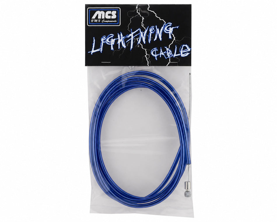 MCS Lightning Brake Cable - Blue Chrome