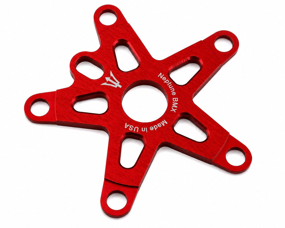 Neptune Starfish Aluminum Spider - 5 Bolt - 110mm - Red