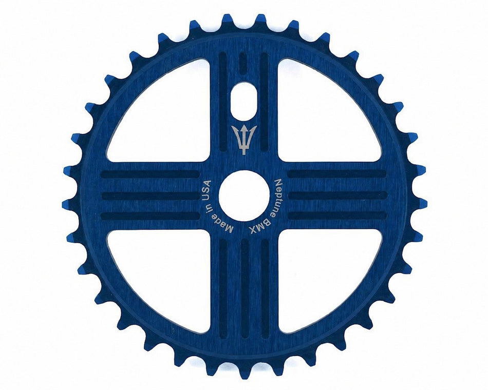 Neptune Helm 42t Aluminum Sprocket / Chainwheel - Blue