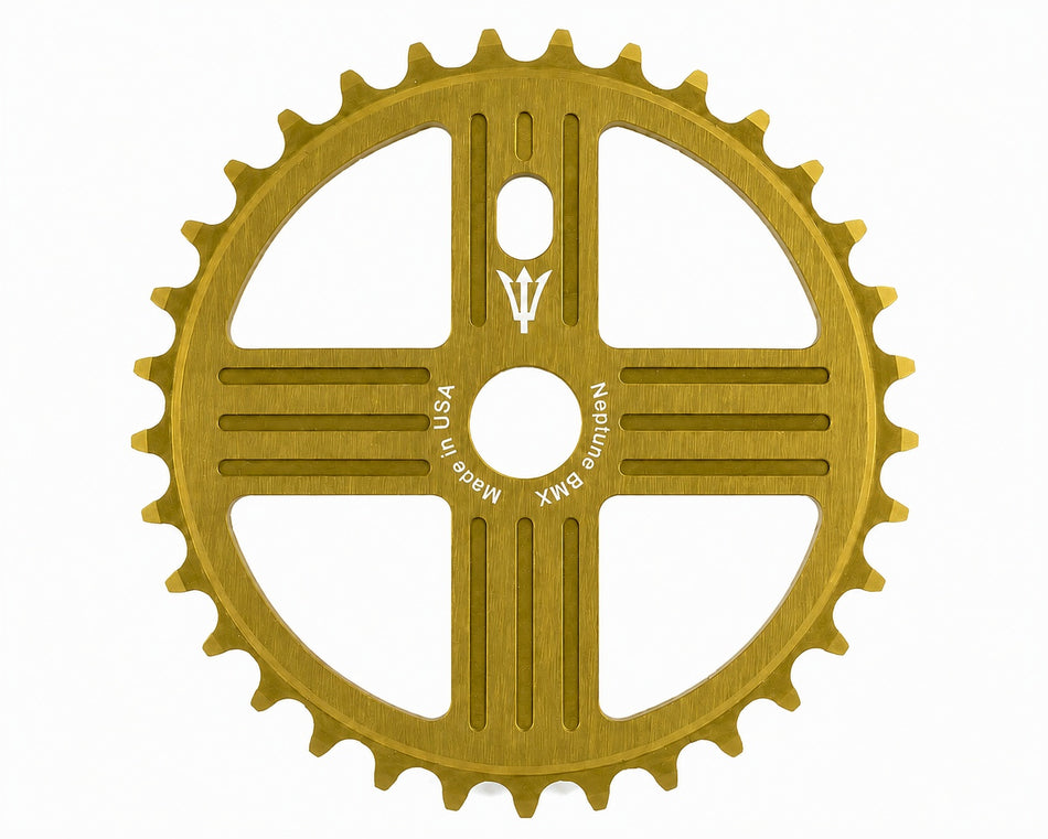 Neptune Helm 39t Aluminum Sprocket / Chainwheel - Gold