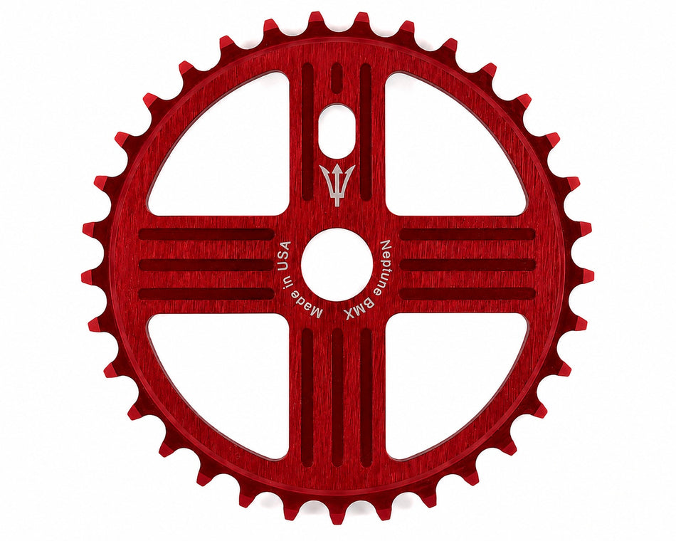 Neptune Helm 39t Aluminum Sprocket / Chainwheel - Red