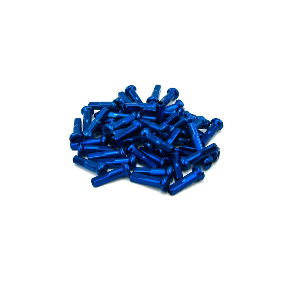Nipples 16mm Long Alloy 72 per bag - Dark Blue