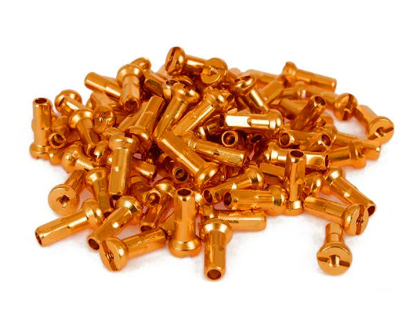 Nipples 16mm Long Alloy 72 per bag - Dark Gold