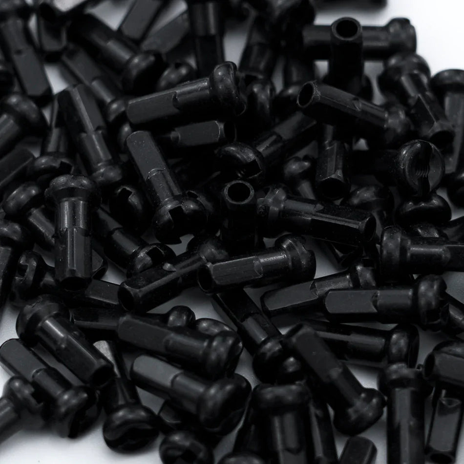Nipples 16mm Long Brass 72 per bag - Black