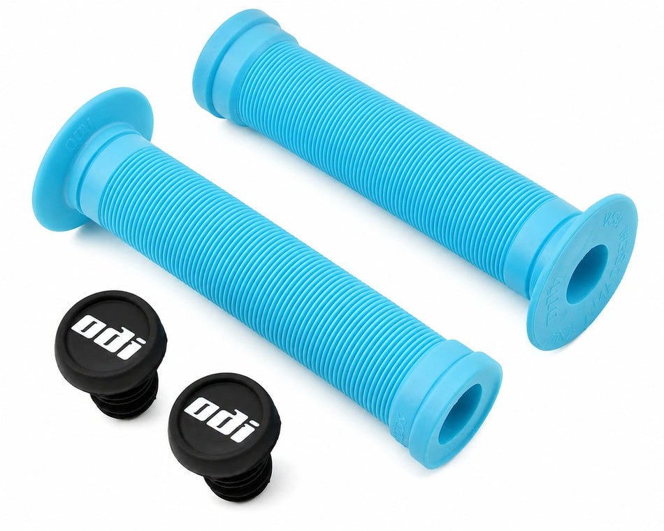 ODI Longneck ST 143mm Flanged Grip - Aqua