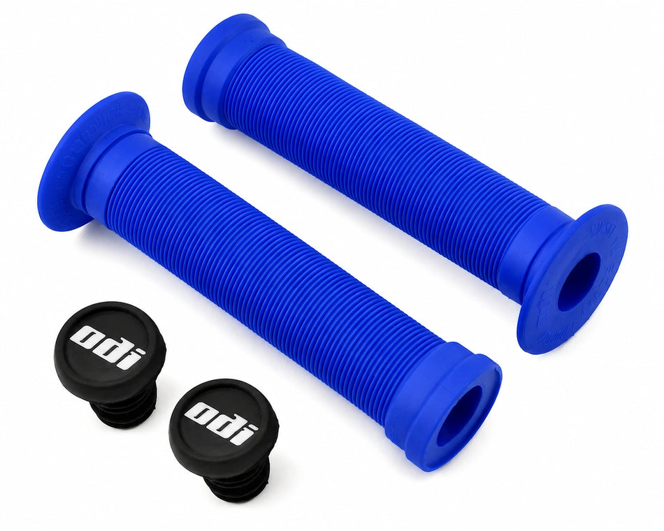 ODI Longneck ST 143mm Flanged Grip - Blue