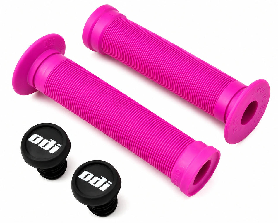 ODI Longneck ST 143mm Flanged Grip - Hot Pink
