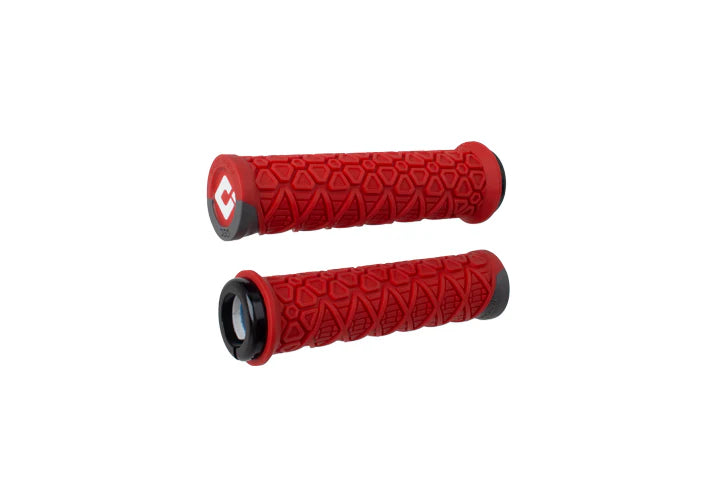 ODI Vanquish Pro V2.1 135mm Lock-On Grips - Red / Graphite