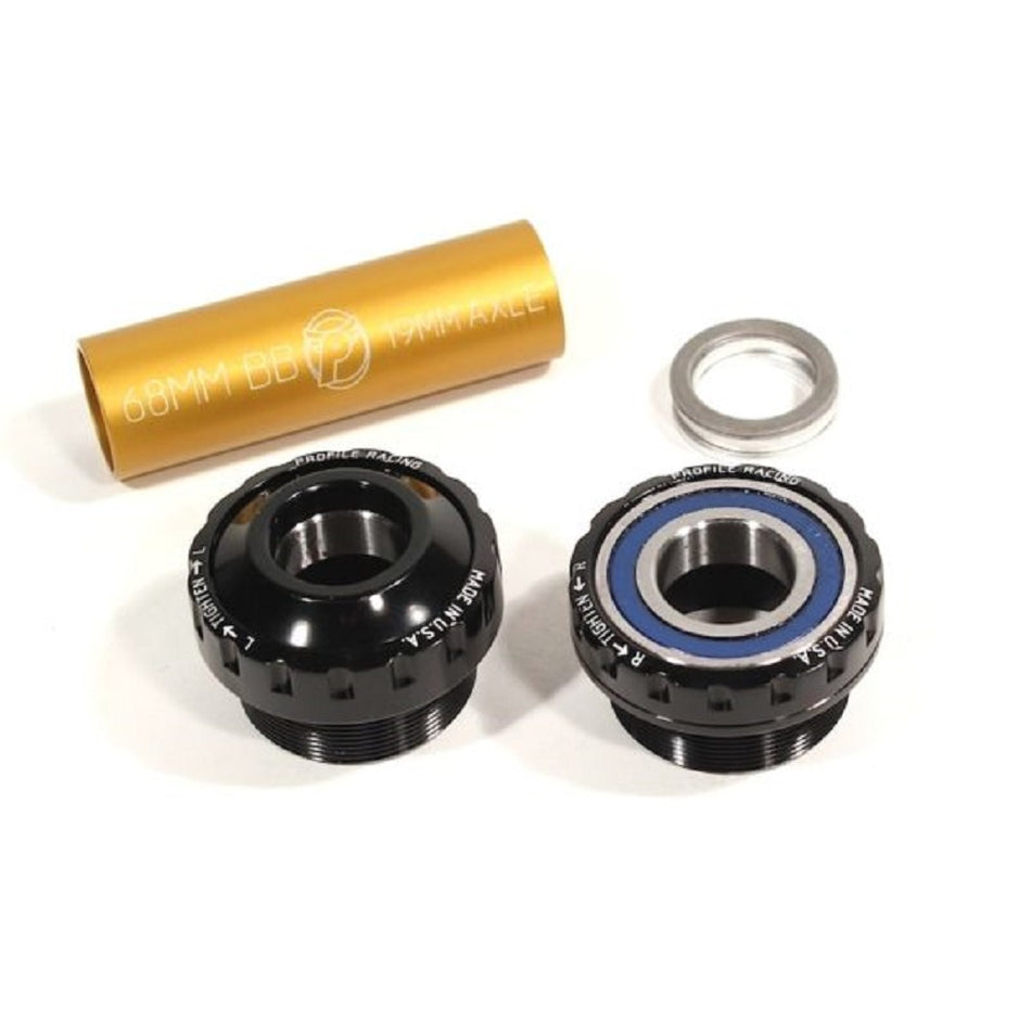 Profile 19mm Euro External (Outboard) Bottom Bracket - Black