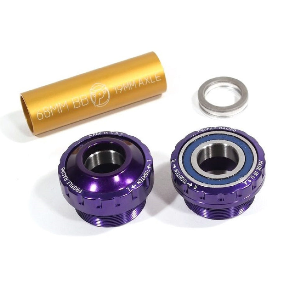 Profile 19mm Euro External (Outboard) Bottom Bracket - Purple