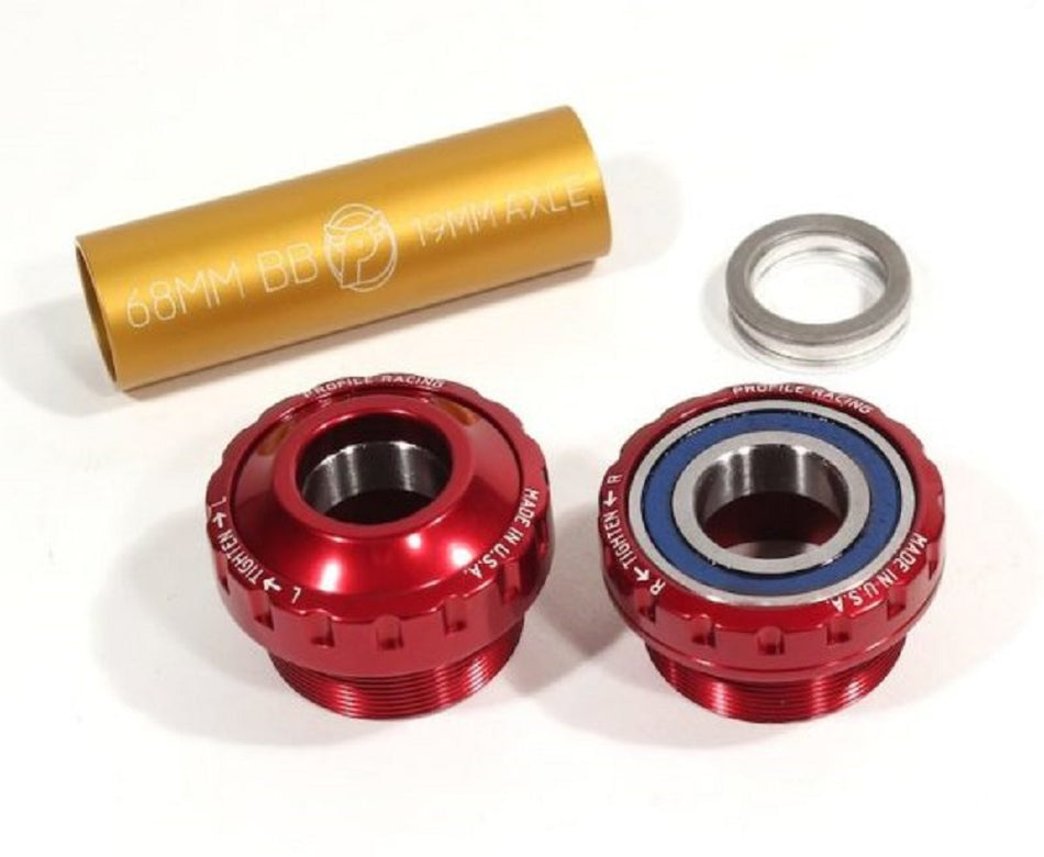 Profile 19mm Euro External (Outboard) Bottom Bracket - Red