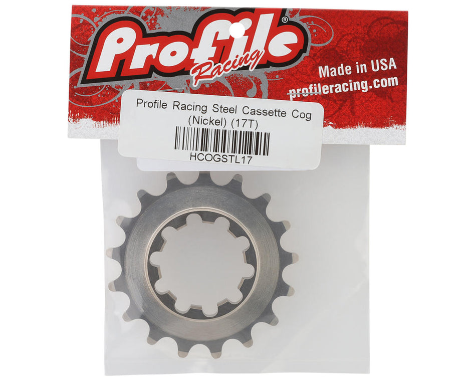Profile Steel Cassette Cog - Nickel - 17T