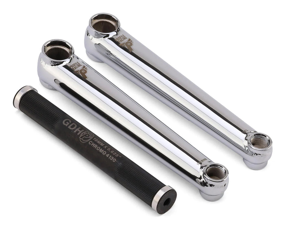 Profile Race 3-Piece BMX 19mm Cranks - RHD - 175mm - Chrome