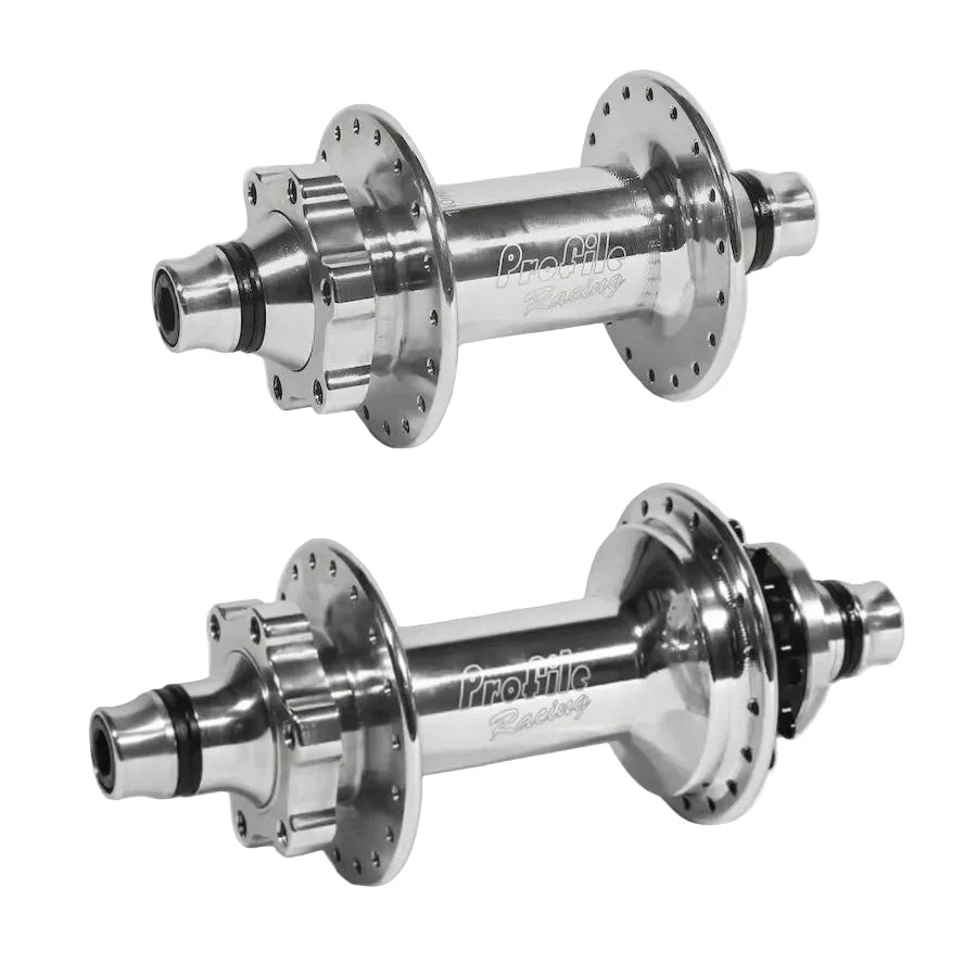 SPECIAL ORDER - Profile Elite Beast Mode Compatible Disc Cassette Hubset 3/8" - Polished