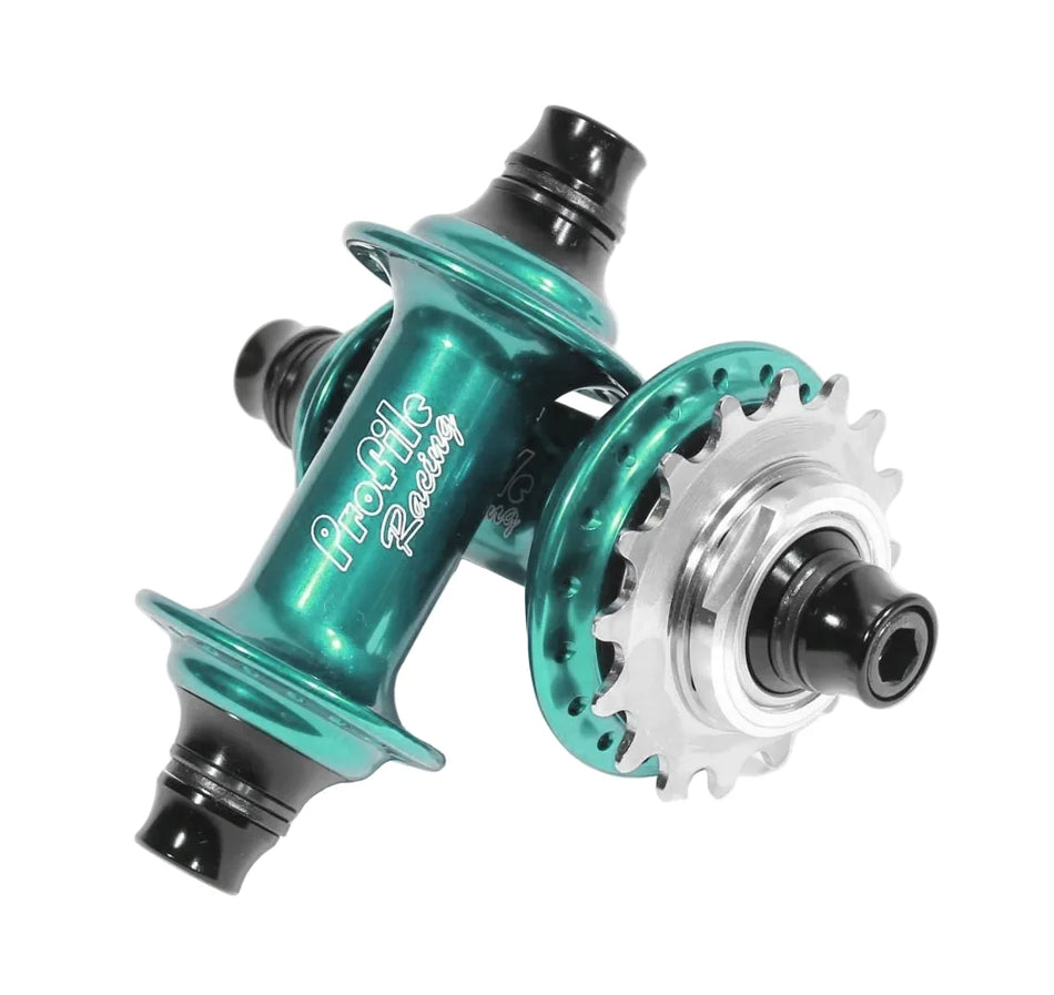 ASK - Profile Elite Cassette Hubset - 36h - 3/8" axle - Aqua