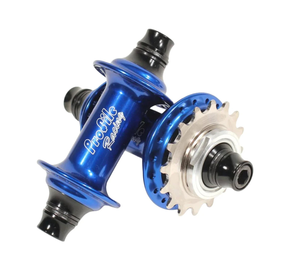 Profile Elite Cassette Hubset - 36h - 3/8" axle - Blue