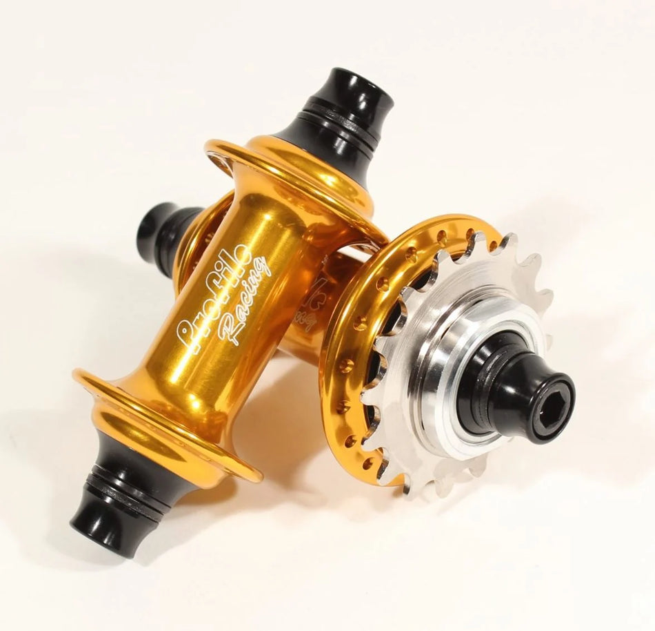 Profile Elite Cassette Hubset - 36h - 3/8" axle - Gold