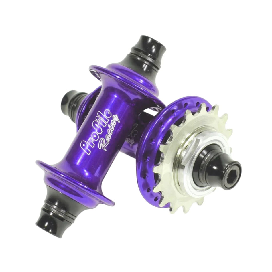 Profile Elite Cassette Hubset - 36h - 3/8" axle - Purple