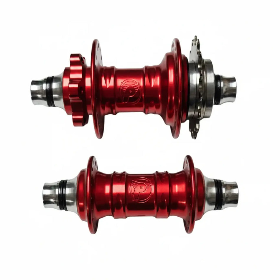ASK - Profile Race Mini Disc Cassette Hubset 36h - 3/8" axle - Red