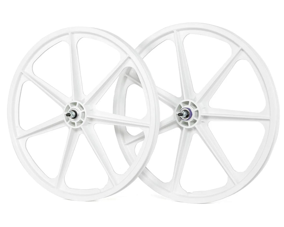 Skyway 24" Tuff Mag Sealed Wheelset Freewheel - White