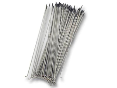 Spokes - 14g Stainless Steel - Bag of 75  - Silver
