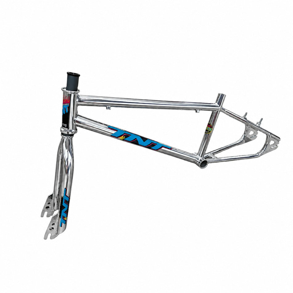 TNT 20" Retro Pro XL Frame & Fork Set - 21.25"TT - Chrome