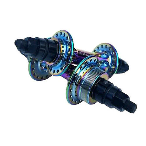 TNT Derringer Sealed BMX Flip/Flop Freewheel Hubset - 36h - 3/8" axle - Oil Slick / Jet Fuel