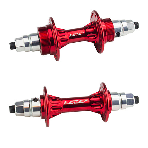 TNT Derringer Sealed BMX Flip/Flop Freewheel Hubset - 36h - 3/8" axle - Red
