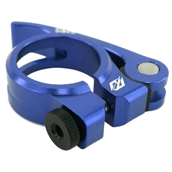 TNT Bicycles - Quick-Release Seat Post Clamp - 31.8mm - 1-1/4" - Blue
