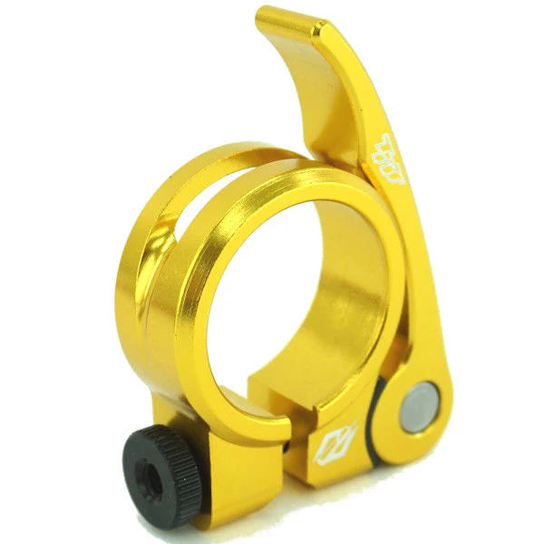 TNT Bicycles - Quick-Release Seat Post Clamp - 31.8mm - 1-1/4" - Gold
