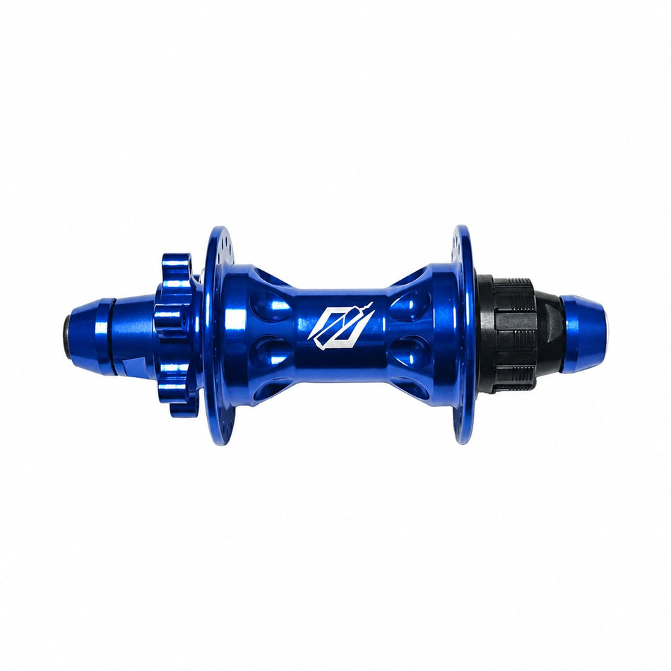 TNT Rapid Fire Dirt Jumper Sealed Cassette Rear Disc BMX Hub - 36h - 3/8" Axle - 135mm - 150pts - Blue