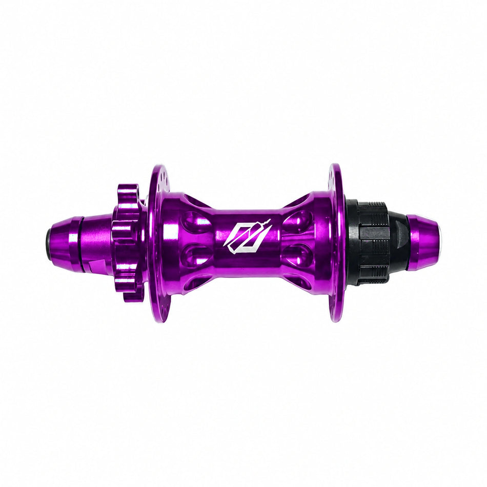 TNT Rapid Fire Dirt Jumper Sealed Cassette Rear Disc BMX Hub - 36h - 3/8" Axle - 135mm - 150pts - Purple