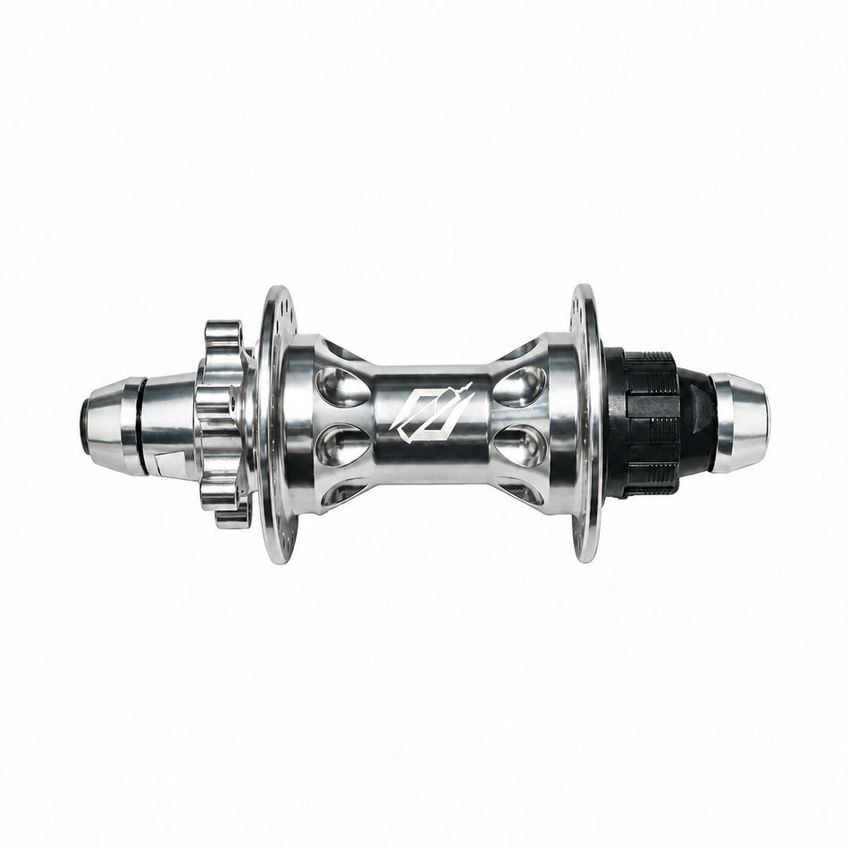 TNT Rapid Fire Dirt Jumper Sealed Cassette Rear Disc BMX Hub - 36h - 3/8" Axle - 135mm - 150pts - Silver