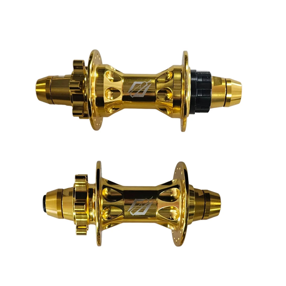 TNT Rapid Fire Beast Mode Compatible Disc Cassette Hubset 3/8" - 110mm/142mm - Gold