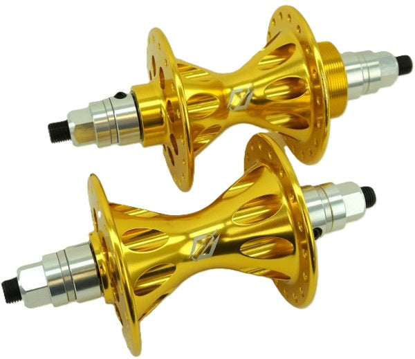 TNT Revolver 1st Gen Sealed BMX Freewheel Hubset - 36h - 3/8" - Gold