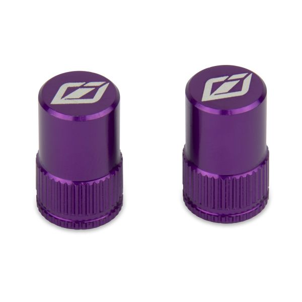 TNT Alloy Schrader Valve Stem Caps, Pair - Purple