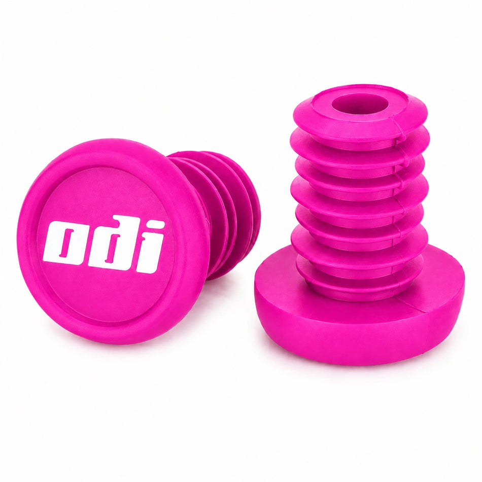 ODI Nylon Push-In Bar End Plugs - Hot Pink