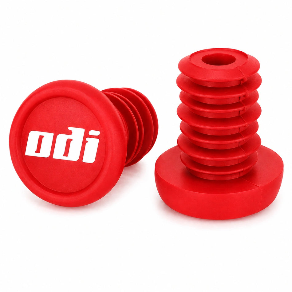 ODI Nylon Push-In Bar End Plugs - Red